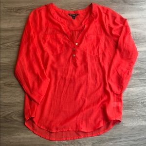 Coral blouse from express